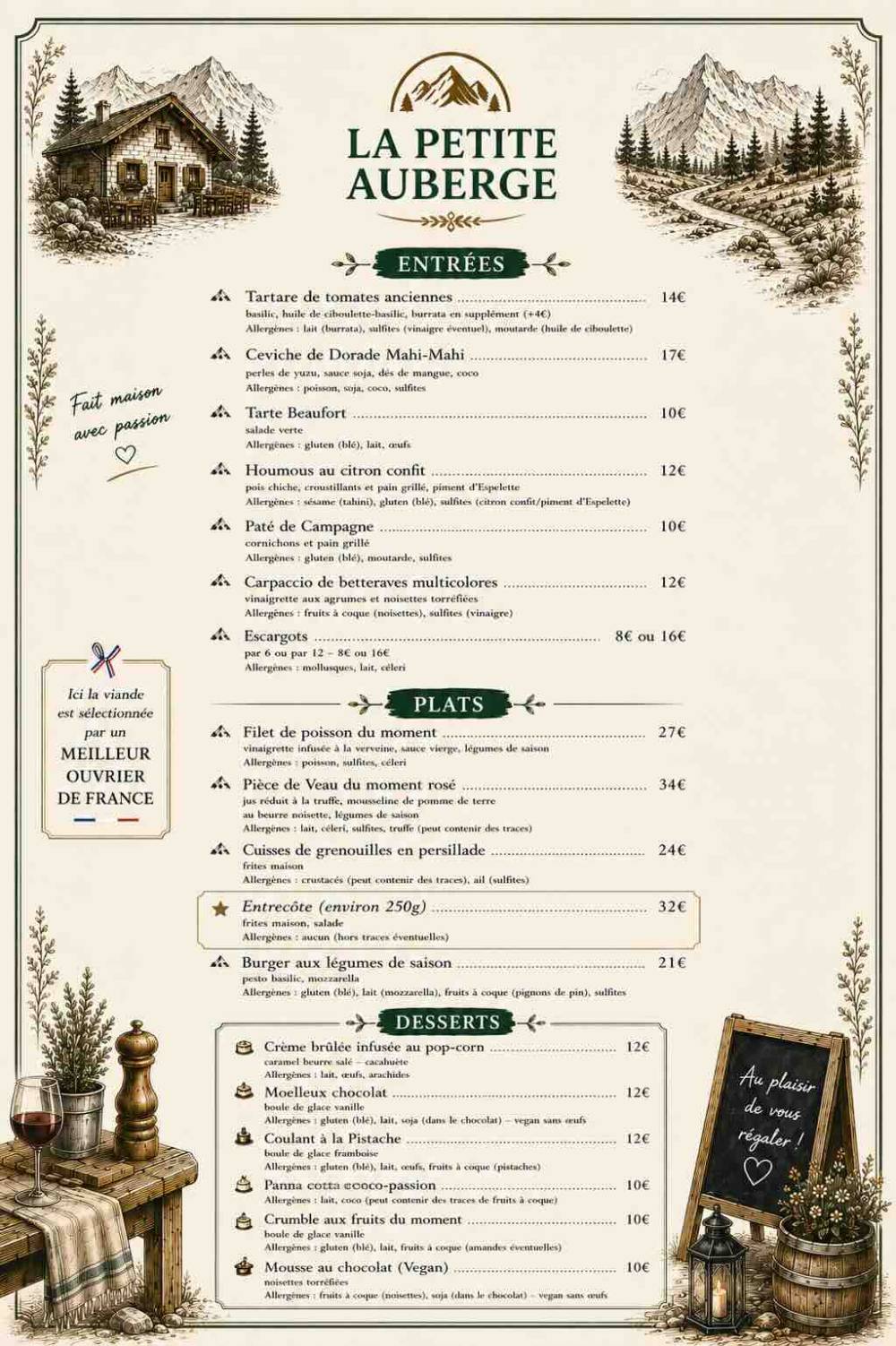 MENU FR E26